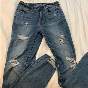 American eagle high waisted skinny jeans